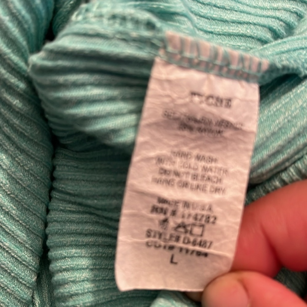 VICI Ribbed Mock Neck Bodycon Midi Dress Light Green Women’s Large - Picture 5 of 6